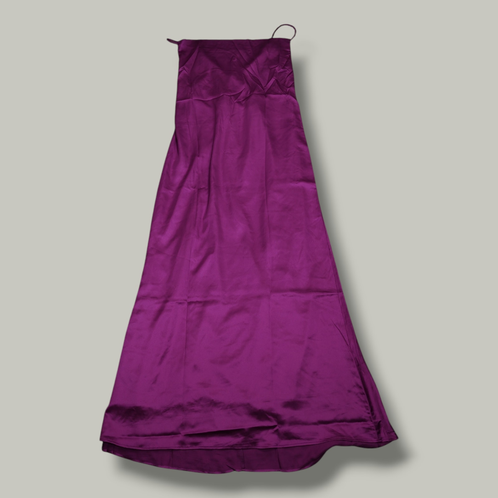 Trish Scully Satin Slip Dress Sz 14 Magenta Formal Wedding Guest Prom Nwt — image 5 of 8